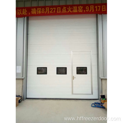 Fire station overhead sectional door